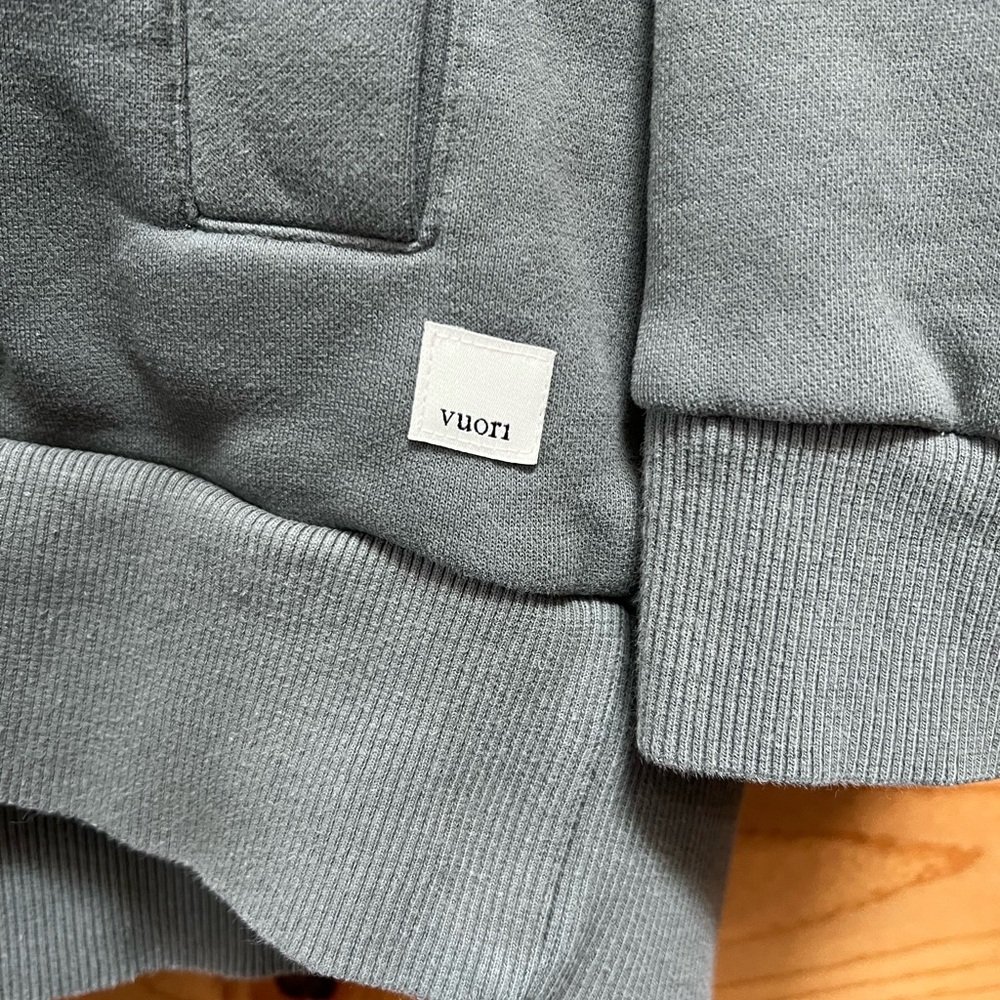 Vuori Restore Oversized Full Zip Hoodie Dusty Pine - Picture 3 of 5